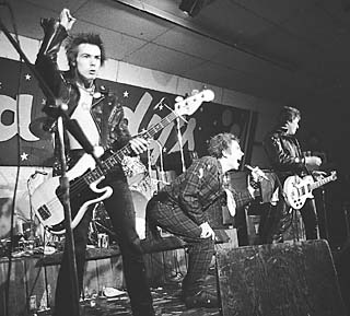 Submission (l-r): Sid Vicious, Johnny Rotten, and Steve Jones at Randy's Rodeo