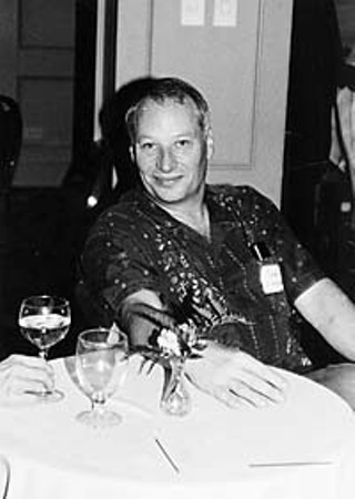 Joe Lansdale at the Texas Institute of Letters' 64th Annual Awards Banquet in April in San Antonio, when he was inducted as a member of the organization.